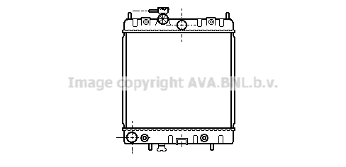 Radiateur de moteur AVA QUALITY COOLING DNA2131