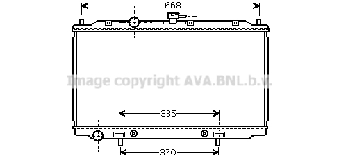 Radiateur de moteur AVA QUALITY COOLING DNA2218