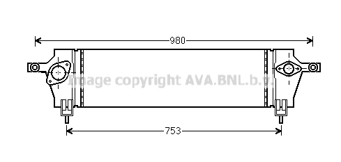 Intercooler (échangeur) AVA QUALITY COOLING DNA4333