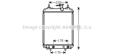 Radiateur refroidissement moteur AVA QUALITY COOLING DU2073