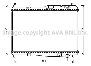 Radiateur de moteur AVA QUALITY COOLING FD2440