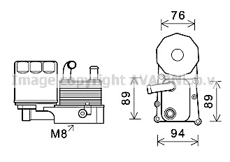 Radiateur d'huile AVA QUALITY COOLING FD3598H