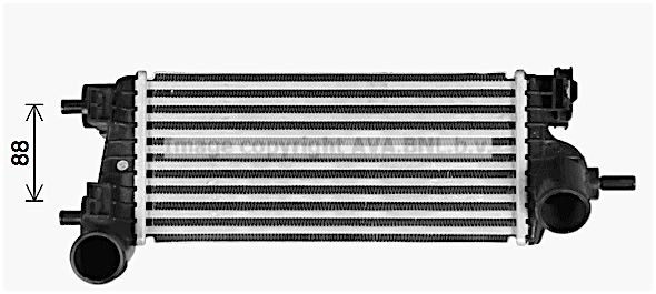 Intercooler (échangeur) AVA QUALITY COOLING FD4662