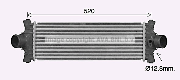 Intercooler (échangeur) AVA QUALITY COOLING FD4677