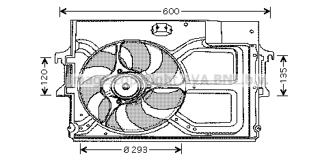 Ventilateur de refroidissement du moteur AVA QUALITY COOLING FD7519