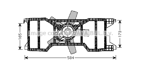 Ventilateur de refroidissement du moteur AVA QUALITY COOLING FD7540