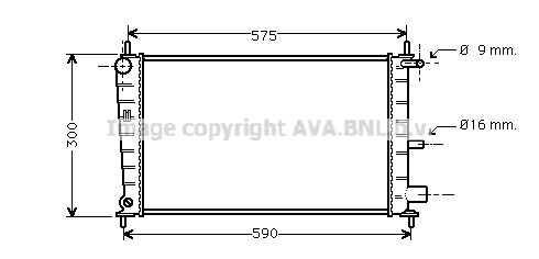 Radiateur de moteur AVA QUALITY COOLING FDA2217