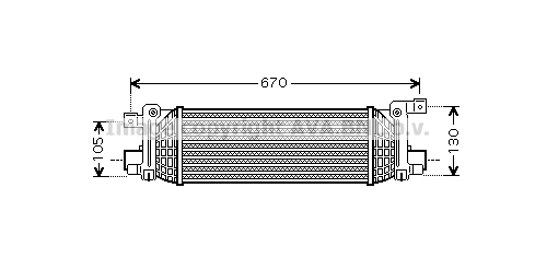 Intercooler (échangeur) AVA QUALITY COOLING FDA4401