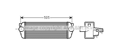 Intercooler (échangeur) AVA QUALITY COOLING FDA4443