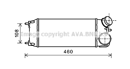 Intercooler (échangeur) AVA QUALITY COOLING FDA4476