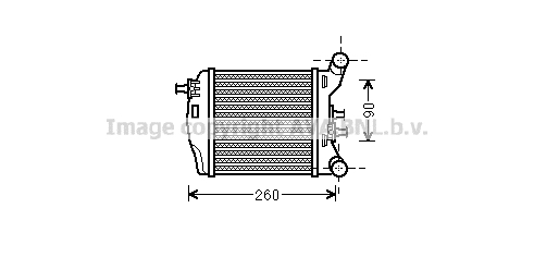 Intercooler (échangeur) AVA QUALITY COOLING FT4376