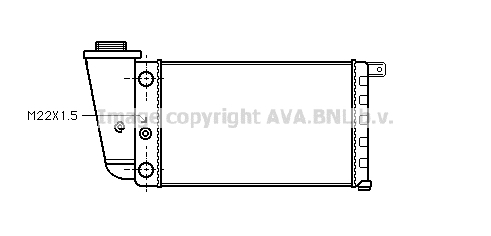 Radiateur de moteur AVA QUALITY COOLING FTA2097