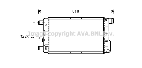 Radiateur de moteur AVA QUALITY COOLING FTA2115