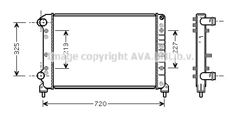 Radiateur de moteur AVA QUALITY COOLING FTA2261