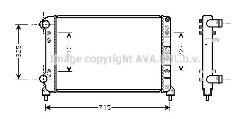 Radiateur de moteur AVA QUALITY COOLING FTA2262