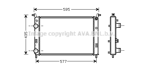 Radiateur de moteur AVA QUALITY COOLING FTA2316