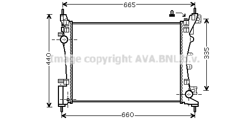 Radiateur de moteur AVA QUALITY COOLING FTA2318