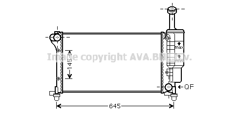 Radiateur de moteur AVA QUALITY COOLING FTA2335