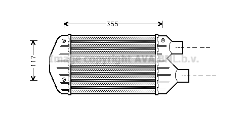 Intercooler (échangeur) AVA QUALITY COOLING FTA4267