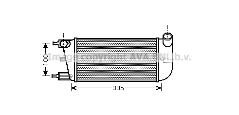 Intercooler (échangeur) AVA QUALITY COOLING FTA4352