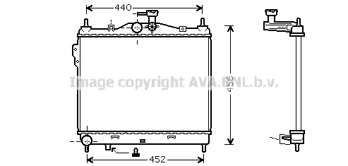 Radiateur de moteur AVA QUALITY COOLING HYA2101