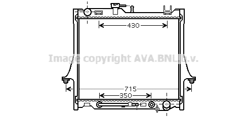 Radiateur refroidissement moteur AVA QUALITY COOLING IS2026