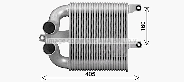 Intercooler (échangeur) AVA QUALITY COOLING IS4033