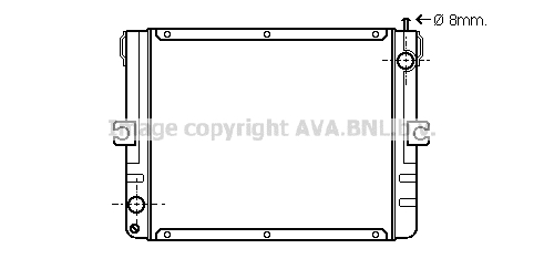 Radiateur de moteur AVA QUALITY COOLING IV2010