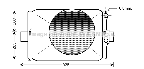 Radiateur de moteur AVA QUALITY COOLING IV2024