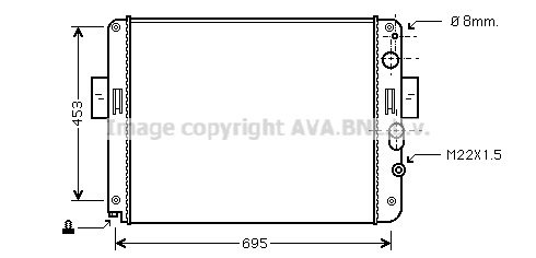 Radiateur de moteur AVA QUALITY COOLING IV2061