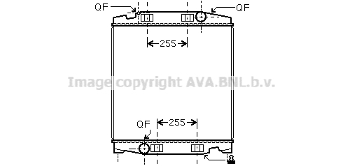 Radiateur de moteur AVA QUALITY COOLING IV2066