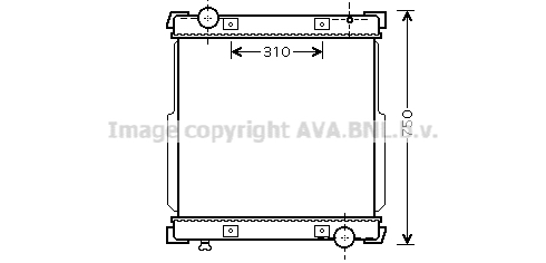 Radiateur de moteur AVA QUALITY COOLING IV2088