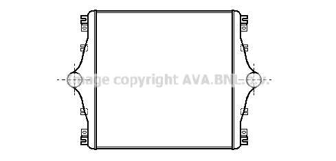 Radiateur d'air (Intercooler) AVA QUALITY COOLING IV4016