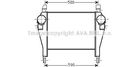 Radiateur d'air (Intercooler) AVA QUALITY COOLING IV4106