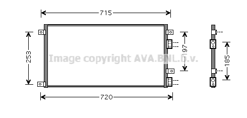 Condenseur AVA QUALITY COOLING IVA5058