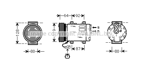 Compresseur de climatisation AVA QUALITY COOLING JEK029