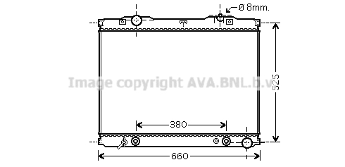 Radiateur refroidissement moteur AVA QUALITY COOLING KA2056