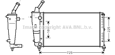 Radiateur de moteur AVA QUALITY COOLING LCA2083