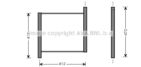 Radiateur de moteur AVA QUALITY COOLING MCA2002