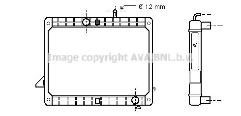 Radiateur de moteur AVA QUALITY COOLING ME2173