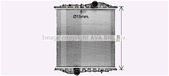 Radiateur de moteur AVA QUALITY COOLING ME2313N