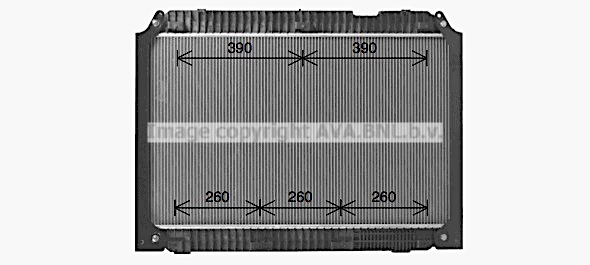 Radiateur de moteur AVA QUALITY COOLING ME2334