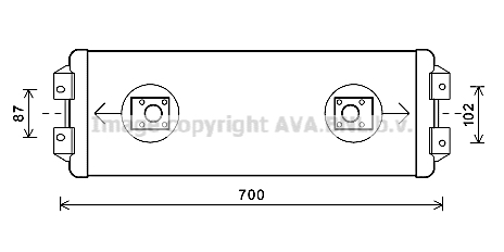 Radiateur d'huile moteur AVA QUALITY COOLING ME3281