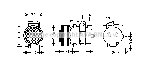 Compresseur AVA QUALITY COOLING MEAK239