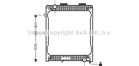 Radiateur de moteur AVA QUALITY COOLING MN2007