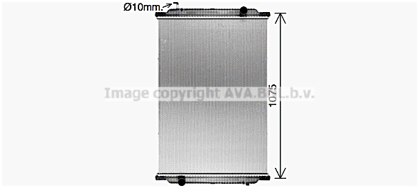 Radiateur de moteur AVA QUALITY COOLING MN2112N