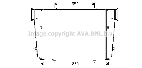 Radiateur d'air (Intercooler) AVA QUALITY COOLING MN4060