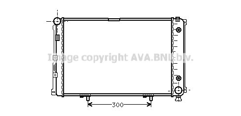 Radiateur refroidissement moteur AVA QUALITY COOLING MS2061