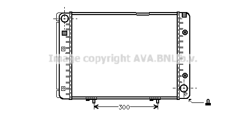 Radiateur refroidissement moteur AVA QUALITY COOLING MS2100