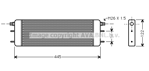 Radiateur d'huile moteur AVA QUALITY COOLING MS3139